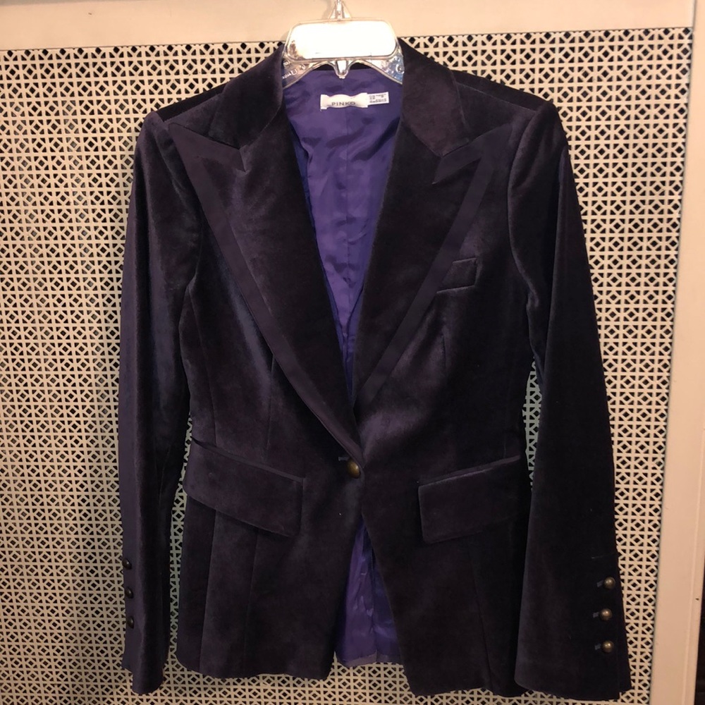 Purple Velvet Blazer